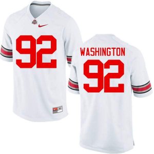 Men's Ohio State Buckeyes #92 Adolphus Washington White Nike NCAA College Football Jersey Copuon WGN6744FZ